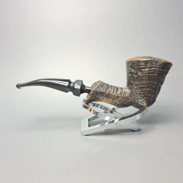 Ben Wade (Preben Holm) Danish Hand Model 100 Sandblasted Freehand Pickaxe Estate Briar Pipe, Danish Estates - Image 4