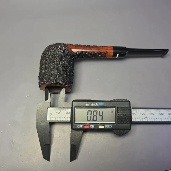 Don Carlos One Note Partially Rusticated Billiard Estate Briar Pipe, Italian Estates - Image 10