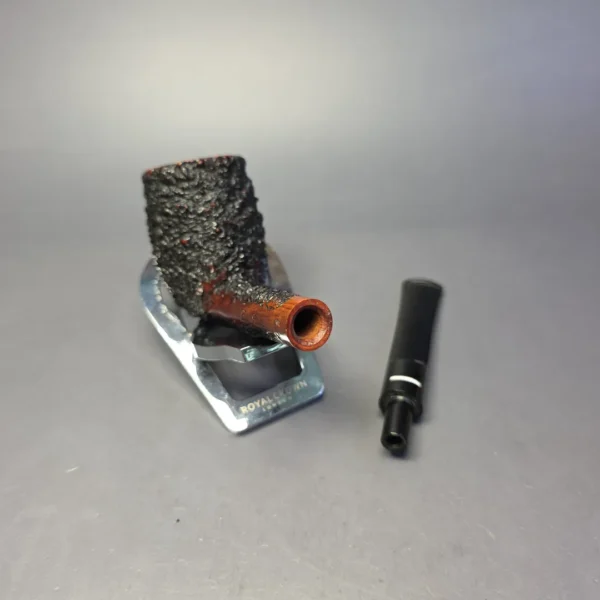 Don Carlos One Note Partially Rusticated Billiard Estate Briar Pipe, Italian Estates - Image 11