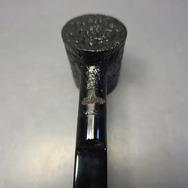 Moonshine MS01 Black Sandblasted Patriot w/ Black Stem Briar Pipe, New - Image 6