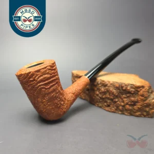 Nate King Natural Sandblasted "Dan Shape Conic" Dublin Handmade Briar Pipe, New