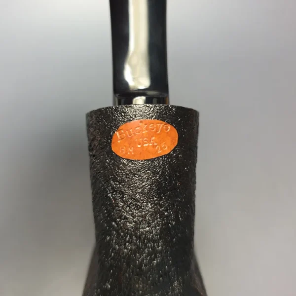 Buckeye Hand Made Sandblasted "Elbow" Dublin Briar Pipe, New - Image 8