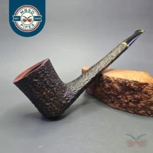 Savinelli Long John XL Partially Rusticated Canadian Estate Briar Pipe, Italian Estates