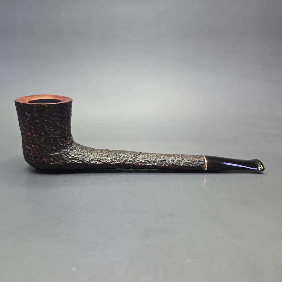 Savinelli Long John XL Partially Rusticated Canadian Estate Briar Pipe, Italian Estates - Image 2