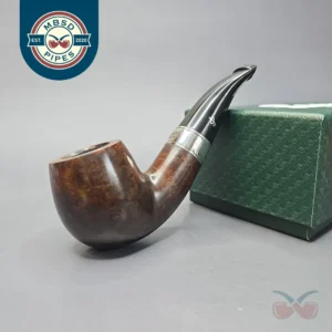 Peterson 160th Anniversary Pat. B Dark Smooth Bent Billiard Briar Pipe, New