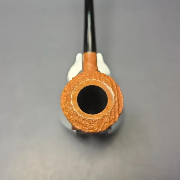 Nate King Natural Sandblasted "Dan Shape Conic" Dublin Handmade Briar Pipe, New - Image 7