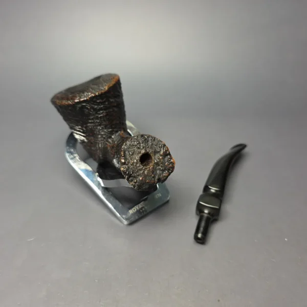 Ben Wade (Preben Holm) Danish Hand Model 100 Sandblasted Freehand Pickaxe Estate Briar Pipe, Danish Estates - Image 13
