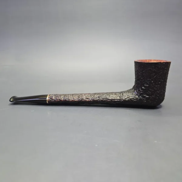 Savinelli Long John XL Partially Rusticated Canadian Estate Briar Pipe, Italian Estates - Image 4