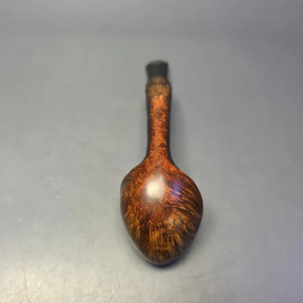 Christian Ruetz "Broken" Partially Sandblasted Asymmetric Long Shank Acorn Estate Briar Pipe, Other Estates - Image 8