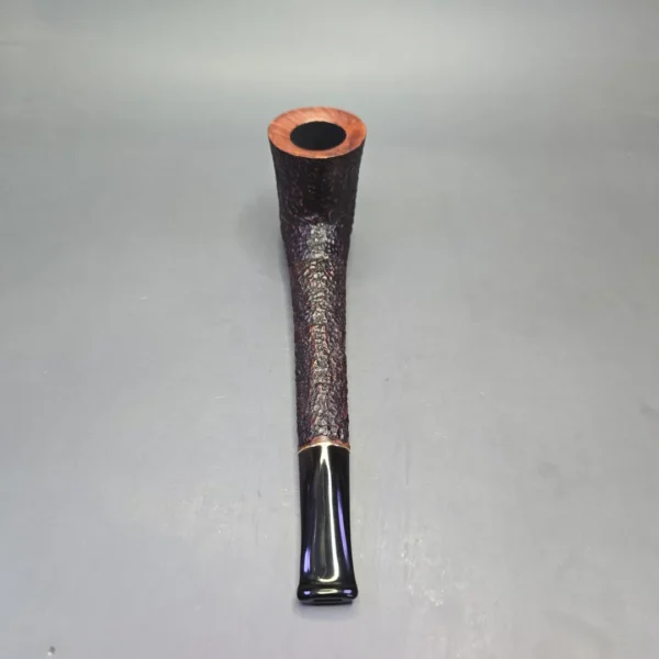Savinelli Long John XL Partially Rusticated Canadian Estate Briar Pipe, Italian Estates - Image 5