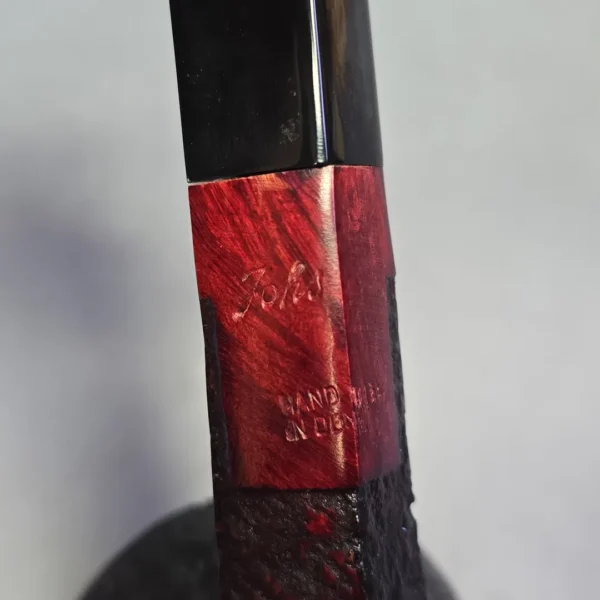 Johs Sandblasted Danish Bulldog Estate Briar Pipe, Unsmoked - Image 10