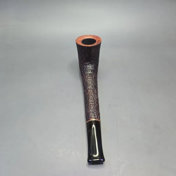 Savinelli Long John XL Partially Rusticated Canadian Estate Briar Pipe, Italian Estates - Image 6