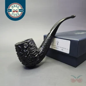 Savinelli 150th Anniversary Capri Root Briar 606 KS Rusticated Bent Billiard Briar Pipe, New