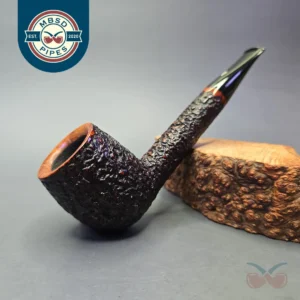 Rinaldo Lithos YYY Partially Rusticated Liverpool Estate Briar Pipe, Italian Estates