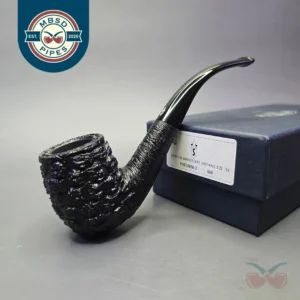 Savinelli 150th Anniversary Capri Root Briar 606 KS Rusticated Bent Billiard Briar Pipe, New