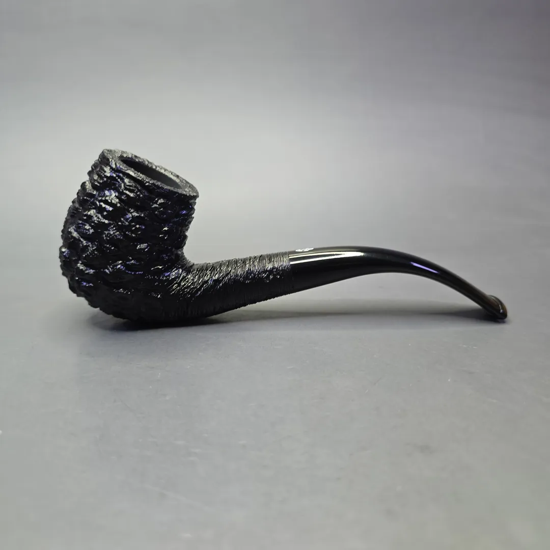 Savinelli 150th Anniversary Capri Root Briar 606 KS Rusticated Bent Billiard Briar Pipe, New - Image 2
