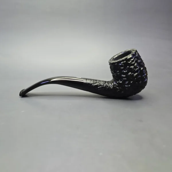Savinelli 150th Anniversary Capri Root Briar 606 KS Rusticated Bent Billiard Briar Pipe, New - Image 4