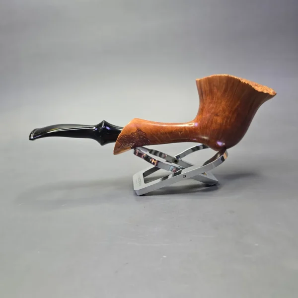 Edward's XL Spot Carved Freehand Estate Briar Pipe, American Estates - Image 4