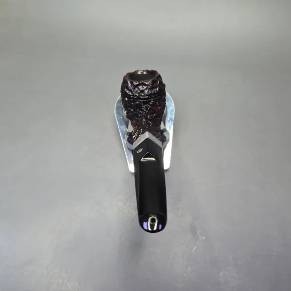 Peterson Cobble 150 Rusticated & Sandblasted Bulldog w/ Silver Briar Pipe, New - Image 5
