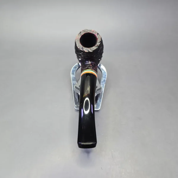 Peterson 2026 St Patrick's Day XL90 Rusticated Bent Billiard Briar Pipe, New - Image 5