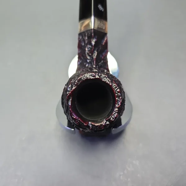 Peterson Cobble 150 Rusticated & Sandblasted Bulldog w/ Silver Briar Pipe, New - Image 6