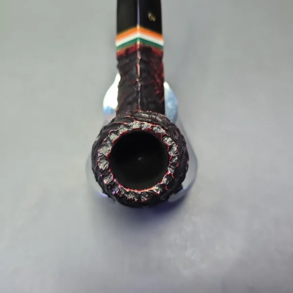 Peterson 2026 St Patrick's Day 150 Rusticated Bulldog Briar Pipe, New - Image 6