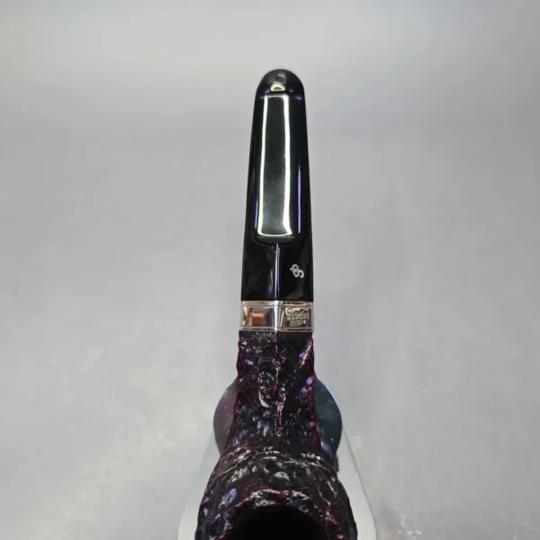 Peterson Cobble 150 Rusticated & Sandblasted Bulldog w/ Silver Briar Pipe, New - Image 7