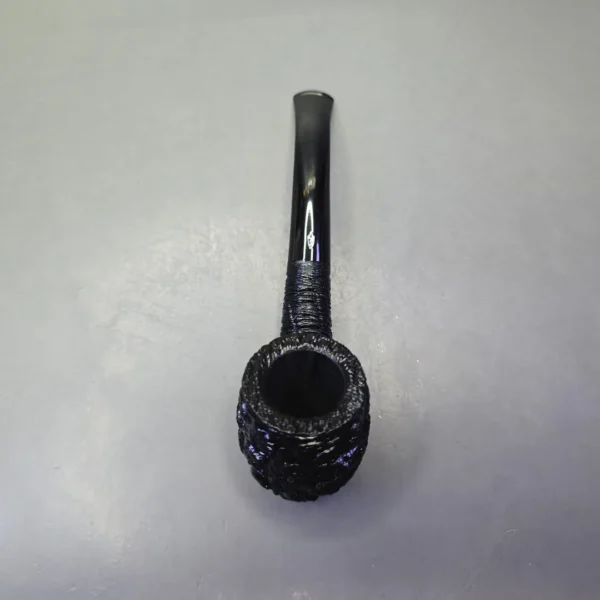 Savinelli 150th Anniversary Capri Root Briar 606 KS Rusticated Bent Billiard Briar Pipe, New - Image 8