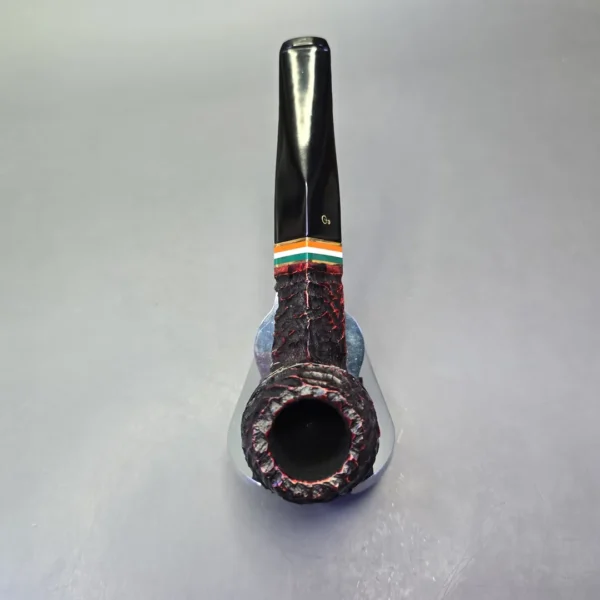 Peterson 2026 St Patrick's Day 150 Rusticated Bulldog Briar Pipe, New - Image 8