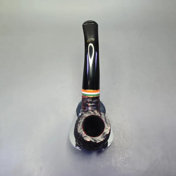 Peterson 2026 St Patrick's Day XL90 Rusticated Bent Billiard Briar Pipe, New - Image 8