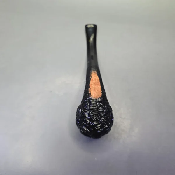 Savinelli 150th Anniversary Capri Root Briar 606 KS Rusticated Bent Billiard Briar Pipe, New - Image 9