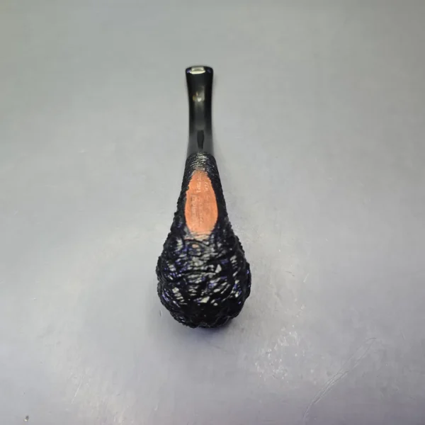 Savinelli 150th Anniversary Capri Root Briar 606 KS Rusticated Bent Billiard Briar Pipe, New - Image 9