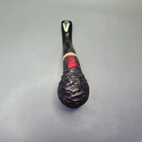 Peterson 2026 St Patrick's Day XL90 Rusticated Bent Billiard Briar Pipe, New - Image 9