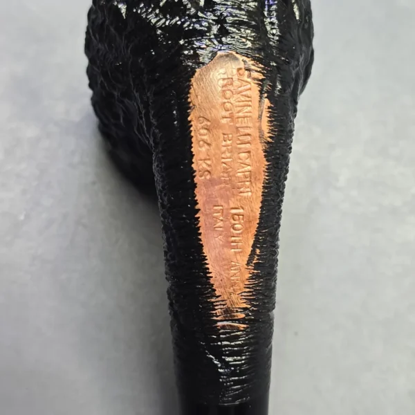Savinelli 150th Anniversary Capri Root Briar 606 KS Rusticated Bent Billiard Briar Pipe, New - Image 10