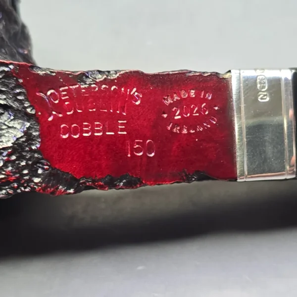 Peterson Cobble 150 Rusticated & Sandblasted Bulldog w/ Silver Briar Pipe, New - Image 10