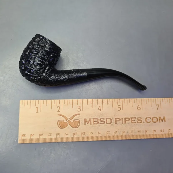 Savinelli 150th Anniversary Capri Root Briar 606 KS Rusticated Bent Billiard Briar Pipe, New - Image 11