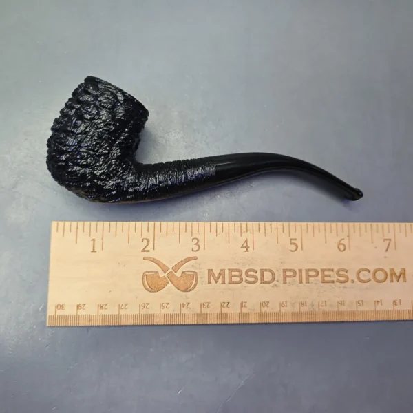 Savinelli 150th Anniversary Capri Root Briar 606 KS Rusticated Bent Billiard Briar Pipe, New - Image 11