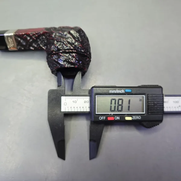 Peterson Cobble 150 Rusticated & Sandblasted Bulldog w/ Silver Briar Pipe, New - Image 12