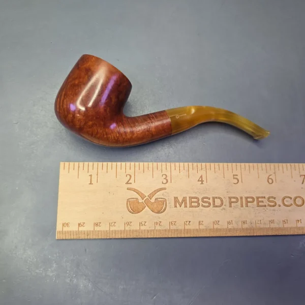 Savinelli Oscar Lucite 622 KS Smooth Bent Pot Estate Briar Pipe, Italian Estates - Image 12
