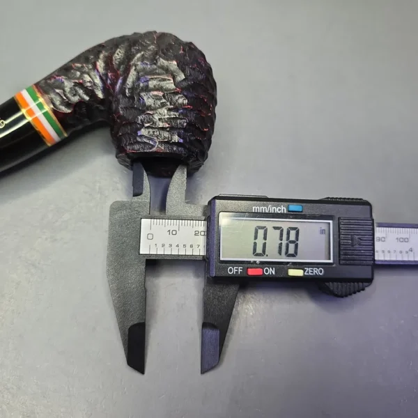 Peterson 2026 St Patrick's Day XL90 Rusticated Bent Billiard Briar Pipe, New - Image 12