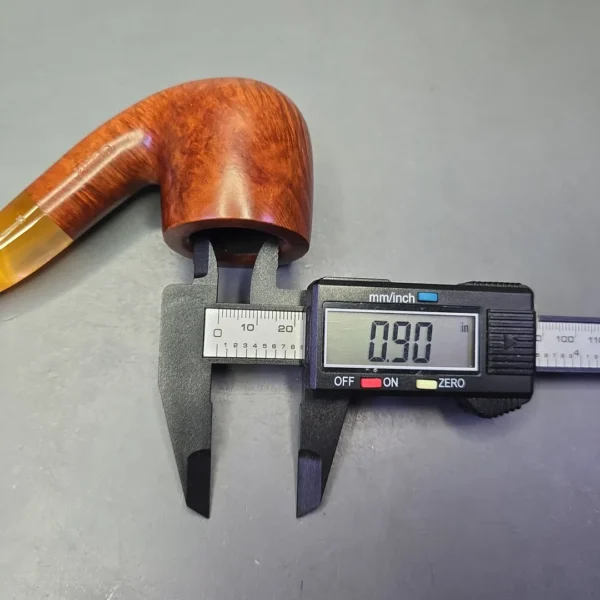 Savinelli Oscar Lucite 622 KS Smooth Bent Pot Estate Briar Pipe, Italian Estates - Image 13