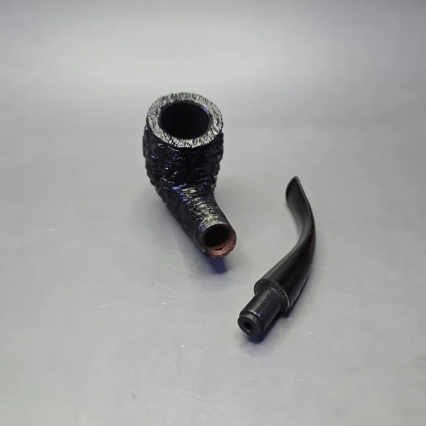 Savinelli 150th Anniversary Capri Root Briar 606 KS Rusticated Bent Billiard Briar Pipe, New - Image 13