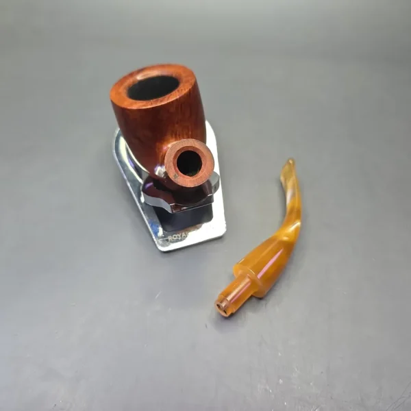 Savinelli Oscar Lucite 622 KS Smooth Bent Pot Estate Briar Pipe, Italian Estates - Image 14