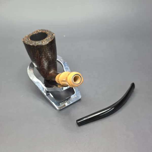 Tsuge Tokyo 502 Sandblasted Dublin w/ Bamboo Estate Briar Pipe, Japanese Estates - Image 13