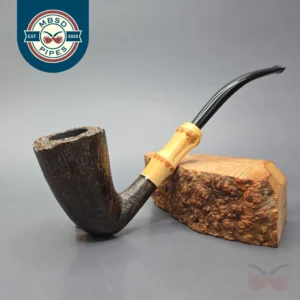 Tsuge Tokyo 502 Sandblasted Dublin w/ Bamboo Estate Briar Pipe, Japanese Estates
