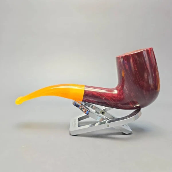 Savinelli Hand Made Smooth Bent Billiard Estate Briar Pipe, Unsmoked, 6mm - Image 4