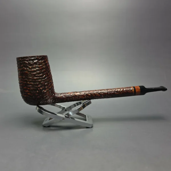 Mike Butera Vintage Classic Antique 617B XXL Partially Sandblasted Lovat Estate Briar Pipe, American Estates - Image 4