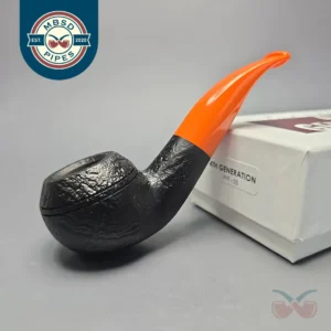 4th Generation 2023 Fathers, Friends and Fire Sandblasted Bullmoose Estate Briar Pipe, Unsmoked