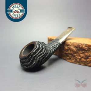 Walt Cannoy Cardinal House Munn Partially Rusticated Pocket Eskimo Handmade Briar Pipe, New