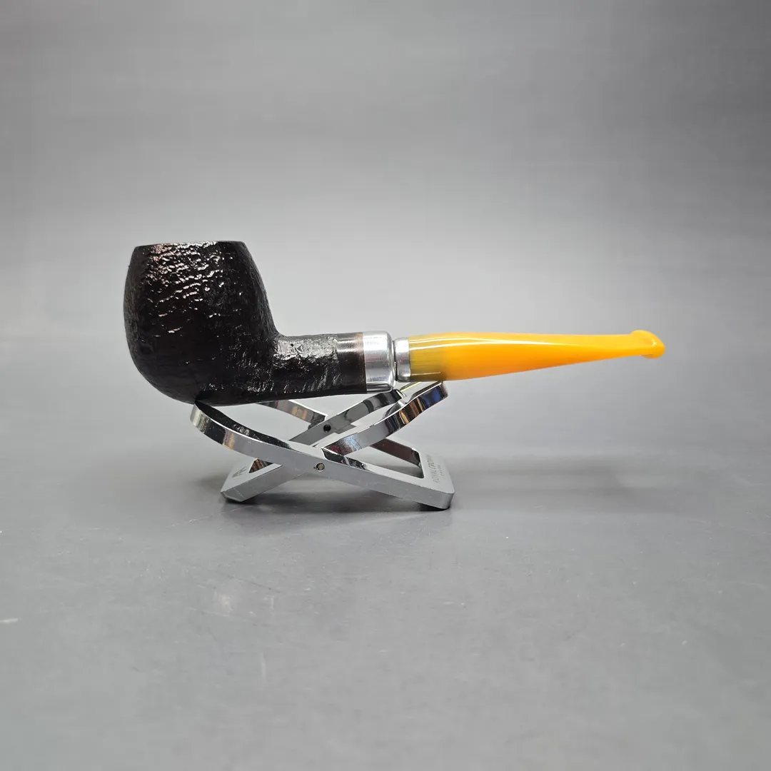 Molina Ambra 104 Sandblasted Apple Briar Pipe, New, 9mm - Image 2